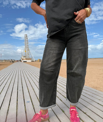 Jean ballon Joana Gris/Noir